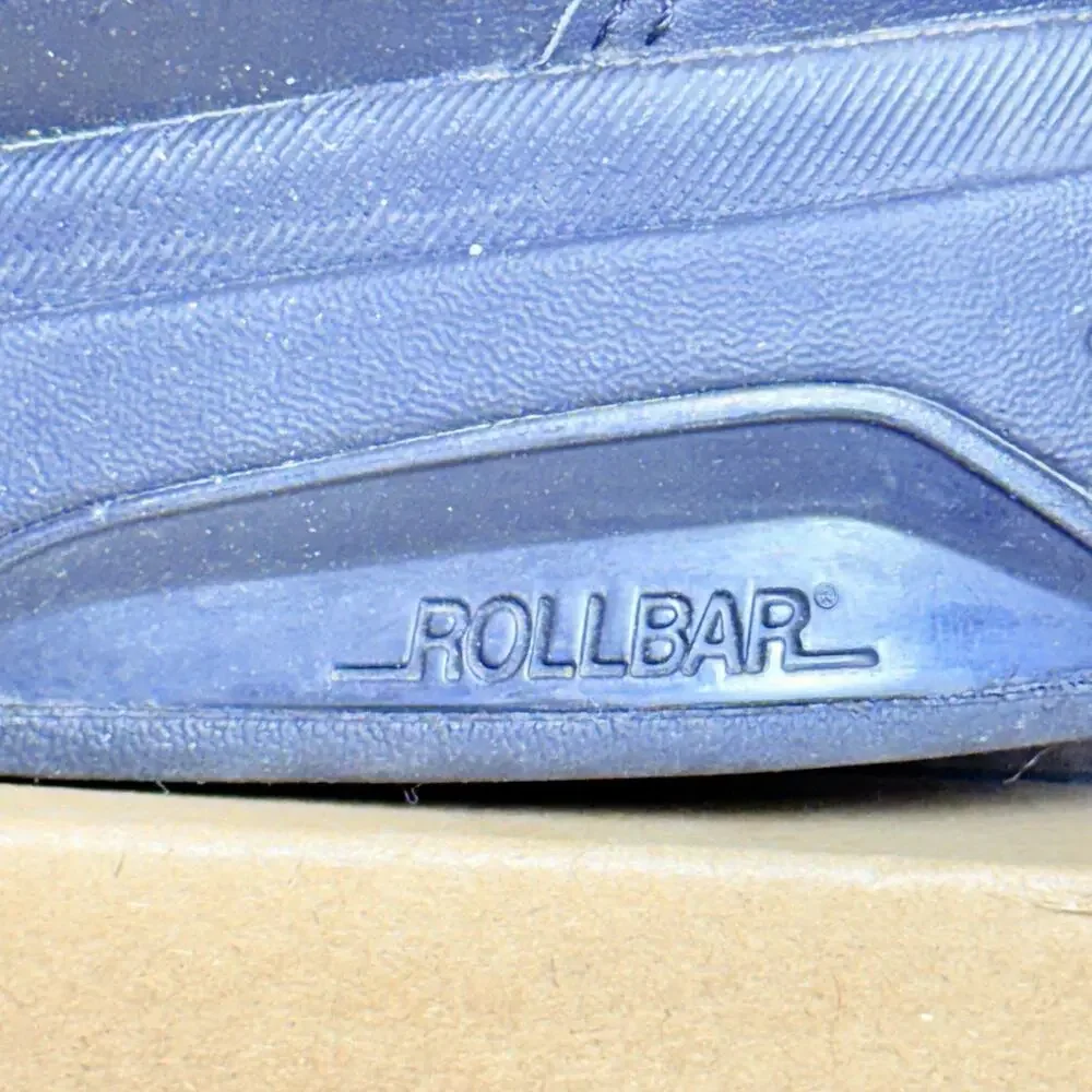 New Balance 813 Mens Size 9 Black Leather Walking Dad Shoes Hook Loop Sneakers